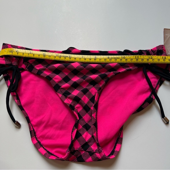 Arizona TWO PIECE Black & Pink Checkered Swimwear - Picture 8 of 11